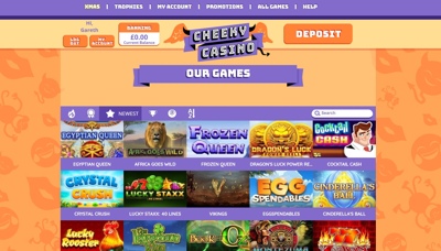 cheeky casino screenshot