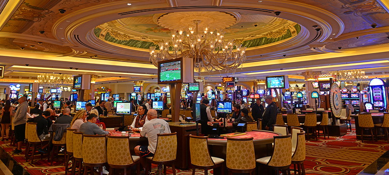 gaming table in the venetian las vegas