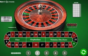 roulette wheel race track format