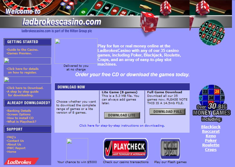 ladbrokes casino 2001