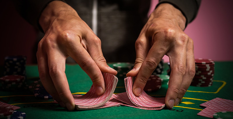 shuffling decks of cards casino