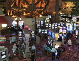 slot machines on casino floor