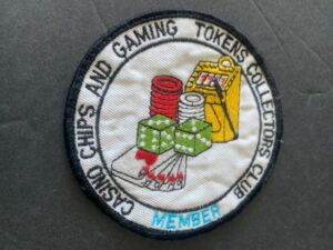 casino chips and gaming tokens collectors club members badge