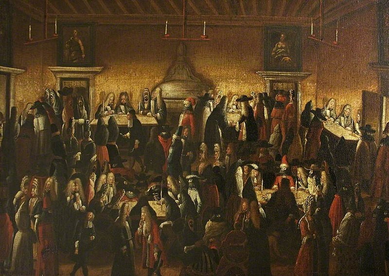 gambling at the ridotto during a carnival around 1700