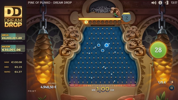 Pine of Plinko Bonus Round